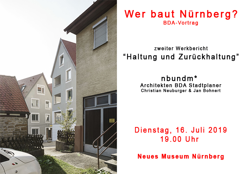 Werkvortrag im Neuen Museum Nürnberg